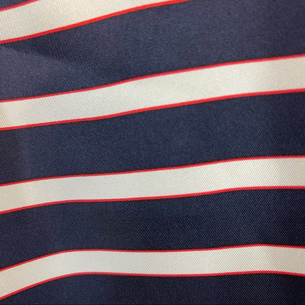 J.Crew 100% Silk Striped Sheath Dress 00 With Pockets Dead Stock - Picture 3 of 13